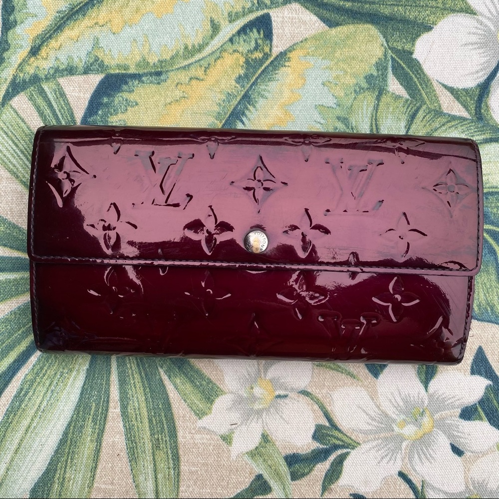 authentic y2k louis vuitton vernis long wallet